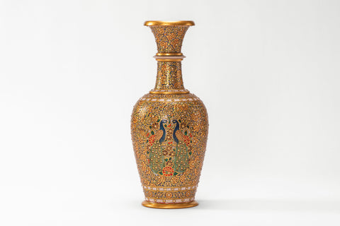 Peacock Marble Vase