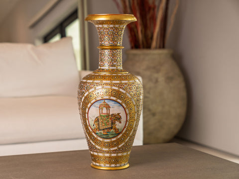 Elephant Marble Vase