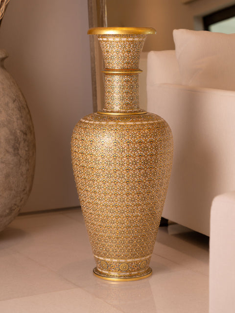 Gold Marble Vase
